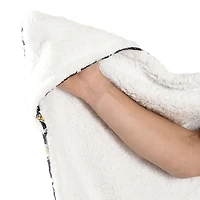 Couverture à capuche des Pittsburgh Penguin de la LNH (50 x 70 po)