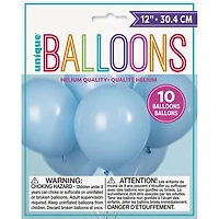 12" Latex Balloons, 10 pieces