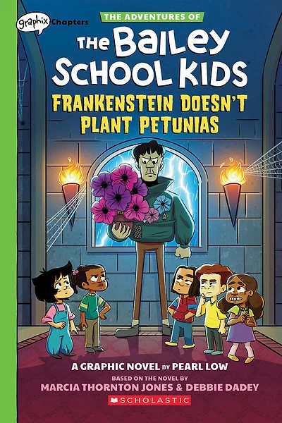 Frankenstein Doesn't Plant Petunias: A Graphix Chapters Book (The Adventures of the Bailey School Kids #2) - Édition anglaise