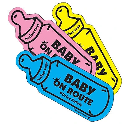 Baby On Route - Aimants - Biberons - Couleurs assorties - Un par achat