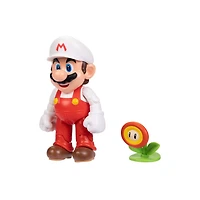 Figurine Super Mario 4 pouces - Mario de feu avec Fleur de feu 