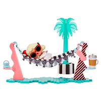 Ensemble de jeu Salon de vacances LOL Surprise OMG House of Surprises avec poupée de collection, Leading Baby