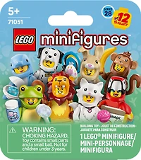 LEGO Minifigures Animaux Série 28, Boîtes Mystères, Jouet de Petit Animal à Collectionner pour les 5 Ans et Plus 71051