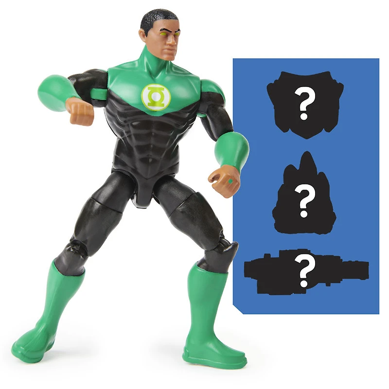 DC Comics 4-inch GREEN LANTERN Action Figure with 3 Mystery Accessories, Adventure 4