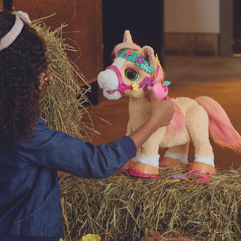 furReal Cannelle mon poney coquet, peluche électronique et interactif de 35,5 cm