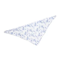 Amor Bebe Lot de 3 bavoirs réversibles en mousseline avec 2 bandeaux : floral blanc