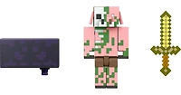 Minecraft - Figurine - Crée-Un-Portail - Piglin Zombifié