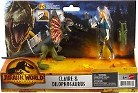 Jurassic World - Coffret Humain et Dino - Claire et Dilophosaure