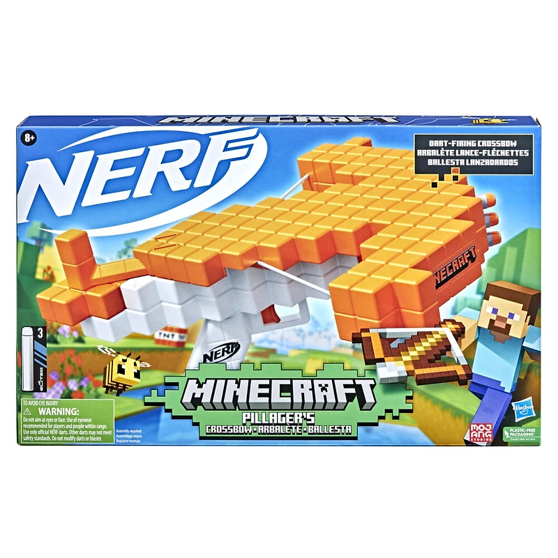 Nerf Minecraft arbalète à fléchettes Pillager's Crossbow