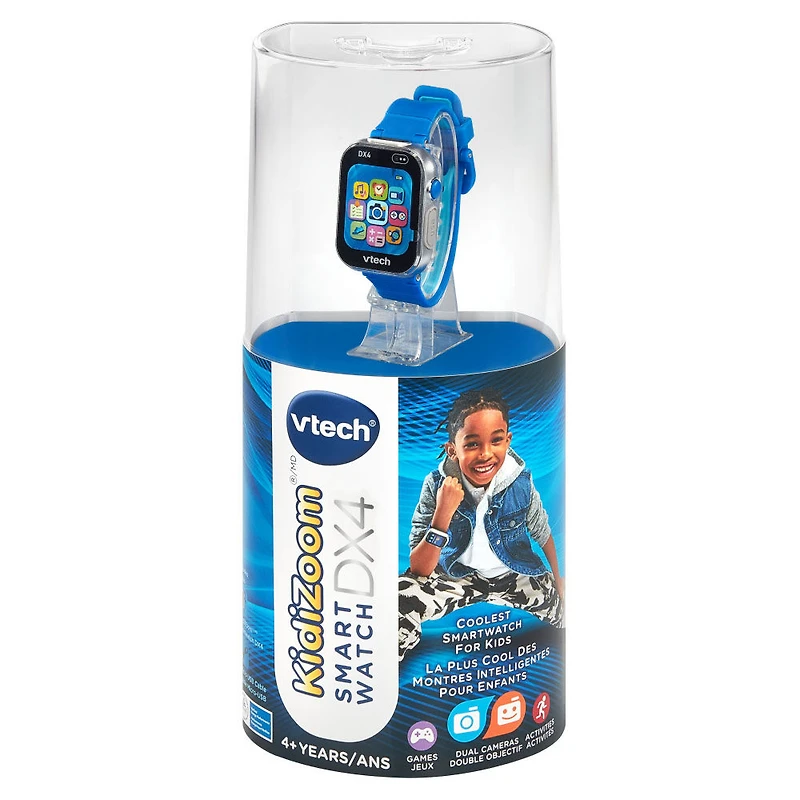 VTech KidiZoom Smartwatch DX4 with Dual Cameras, Photo & Video Effects, Secure Watch Pairing, Games, Splash-proof