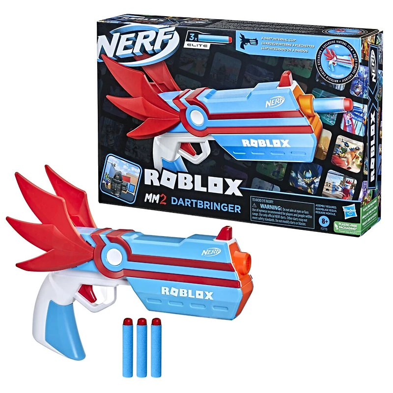 Nerf Roblox MM2, blaster à fléchettes Dartbringer - Notre exclusivité