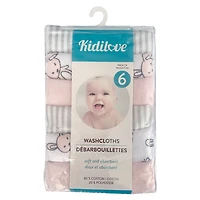 6 Pk Lingettes Rose/Gris