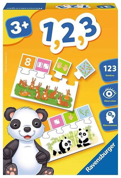 Ravensburger! Jeu de "1,2,3" (Seulement Français)