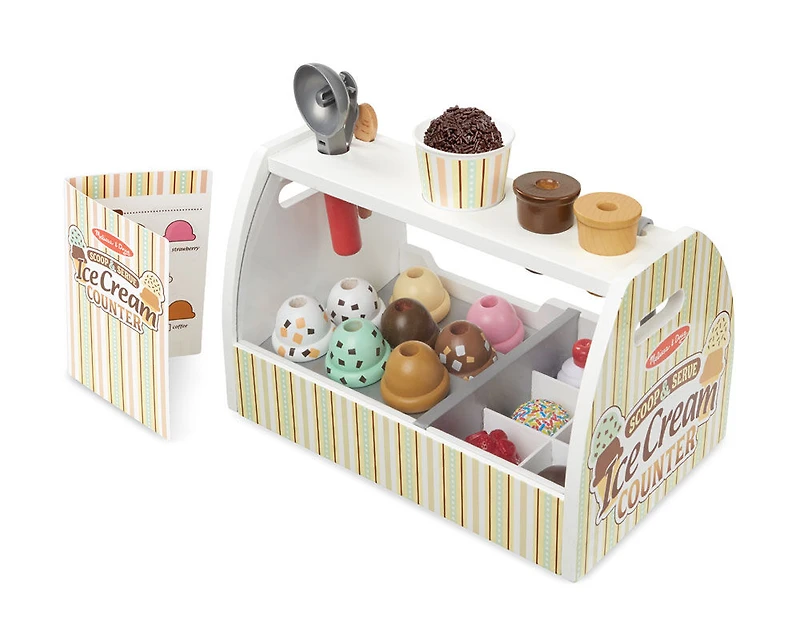 Melissa & Doug - Comptoir de crème glacée Scoop & Serve