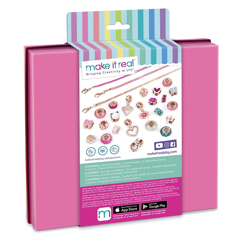 Make It Real Halo Charms Think Pink