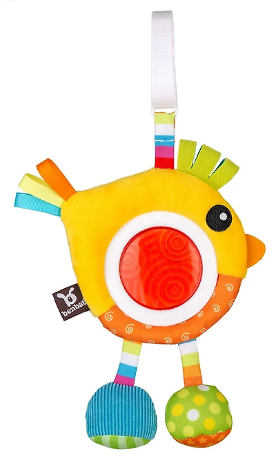 Benbat - Dazzle Friends Travel Rattles - Bird / Yellow / 0-12 Months Old
