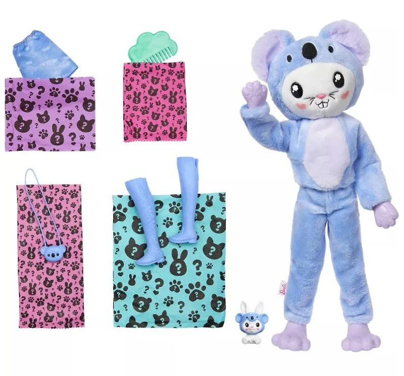Barbie Cutie Reveal Costume-Themed Doll & Accessories with 10 Surprises, Bunny as a Koala