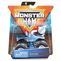 Monster Jam, Monster truck authentique Jurassic Attack en métal moulé à l'échelle 1:64, série Crazy Creatures