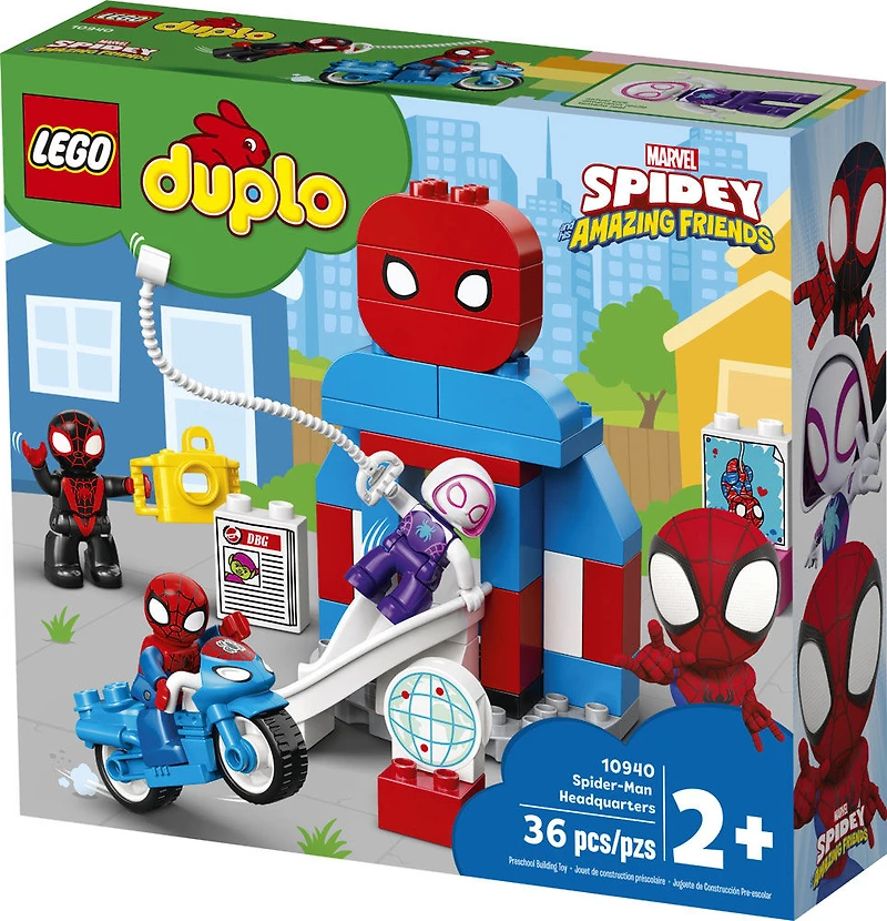 LEGO DUPLO Super Heroes Le quartier général de Spider-Man 10940 (36 pièces)