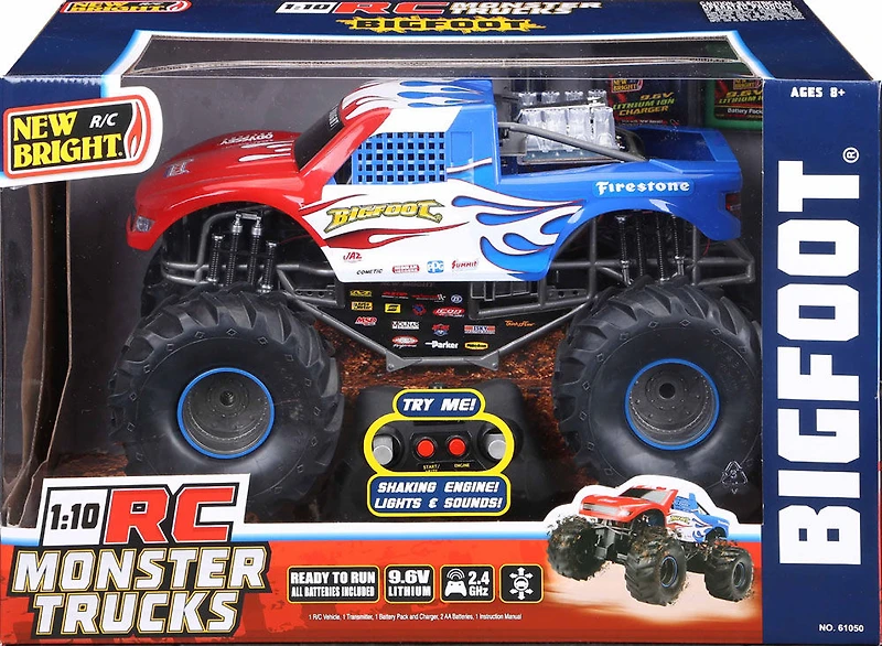 1:10 Remote Control Monster Truck - L'assortiment peut varier