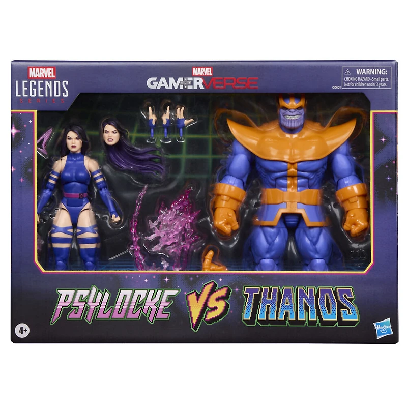 Marvel Legends Series Gamerverse Psylocke contre Thanos, figurines de collection