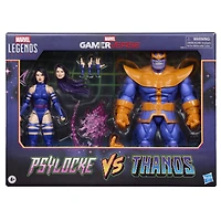 Marvel Legends Series Gamerverse Psylocke contre Thanos, figurines de collection