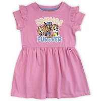 Robe à manches courtes Paw Patrol - Rose 