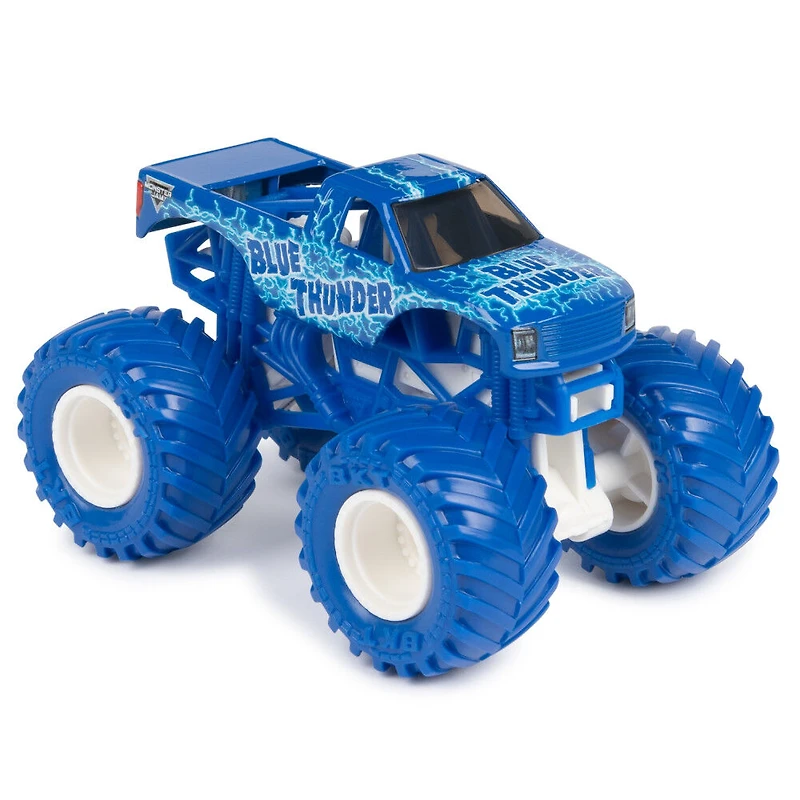 Monster Jam, Monster trucks en métal moulé Blue Thunder Vs. Full Charge officiels, échelle 1:64