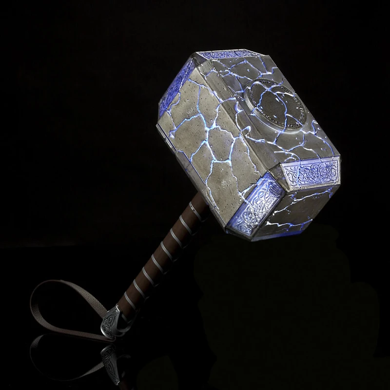 Marvel Legends, marteau électronique premium Mjolnir de Mighty Thor, article de cosplay avec sons et lumières