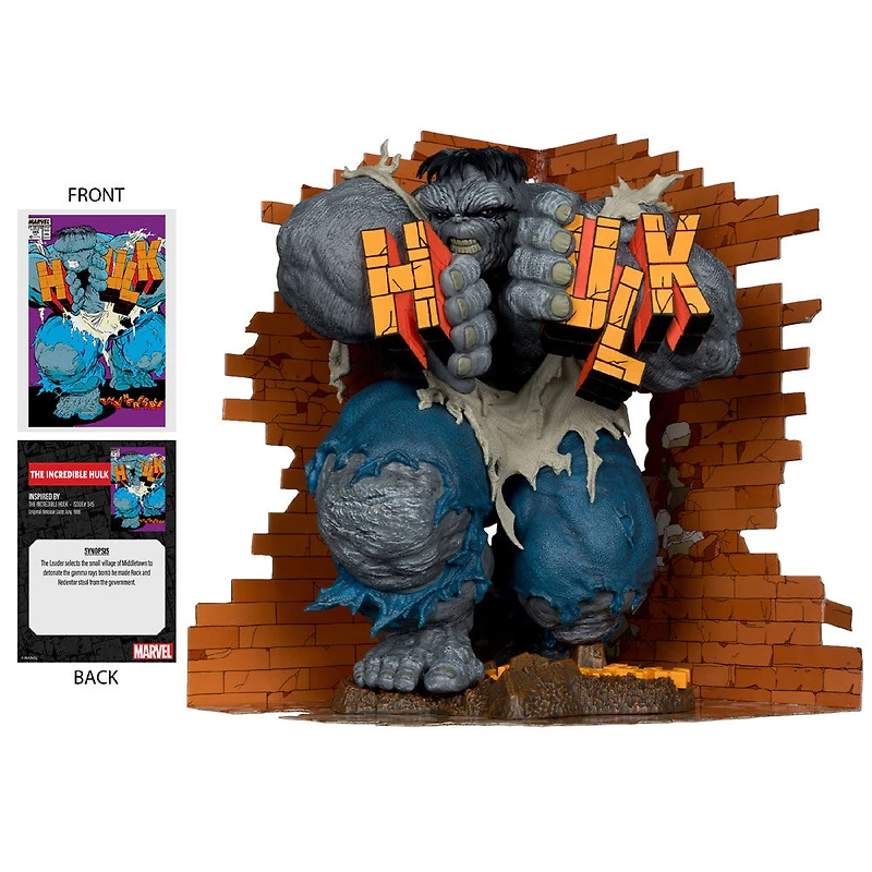 Marvel L'Incroyable Hulk1:6ème Echelle Collectible avec Scène (The Incredible Hulk #345)