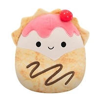 Peluche Squishmallows 7.5" - Gasten la crêpe aux fraises avec un filet de chocolat