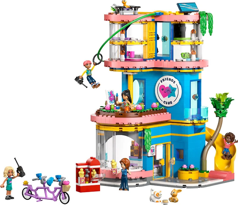 LEGO Friends Le Pavillon de l'Amitié de Heartlake City - Ensemble de Jouet - 5 Minipoupées - Un Chat, un Gecko, un Lapin - 42689