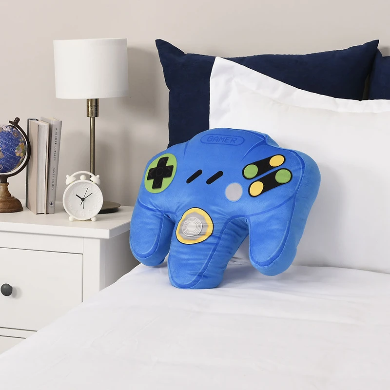 Controller Pillow, Blue 18" x 17"