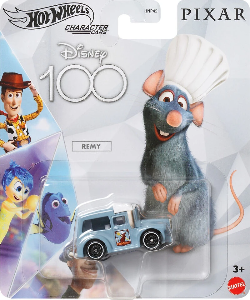 Hot Wheels Character Cars Disney 100 Rataouille Remy 1:64 Véhicule de collection