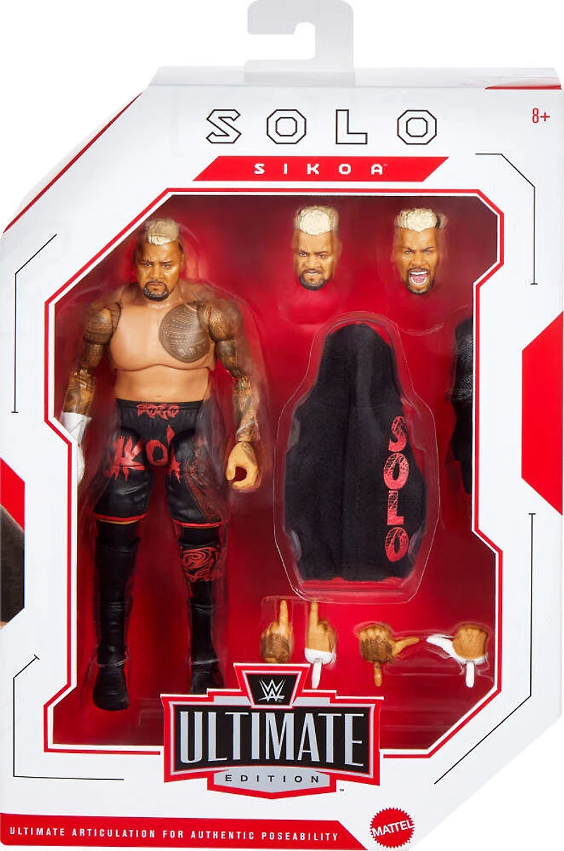 WWE Ultimate Edition Solo Sikoa Action Figure & Accessories Set, 6-inch Collectible