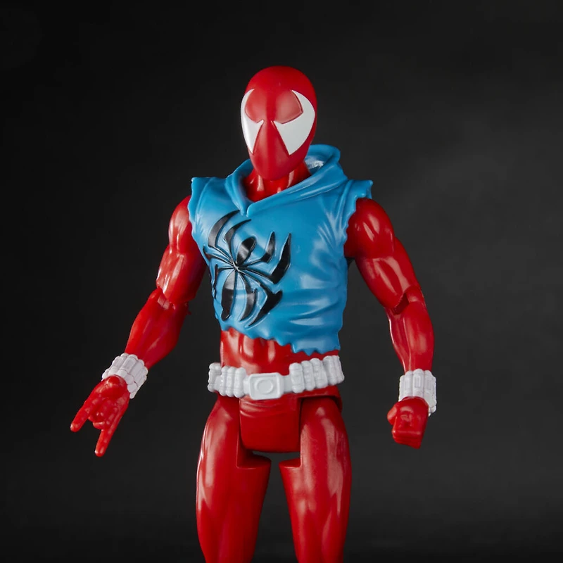 Marvel Spider-Man: Across the Spider-Verse Scarlet Spider Toy, 6-Inch-Scale Action Figure with Accessory, Toy for Kids Ages 4 and Up