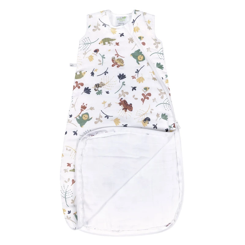 Perlimpinpin-Sac de nuit en mousseline 1.5 TOGS-Jungle vert-18-36m