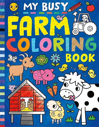 My Busy Farm Coloring Book - English Edition