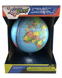 EduScience - Globe terrestre illuminé jour et nuit de 30 cm - Notre exclusivité