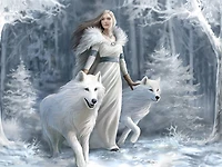 Anne Stokes - White Guardians - 500 pc Casse-tête Super 3D