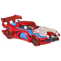 Hot Wheels Disney 100 Marvel Spider-Man Character Car, 1:64 Scale
