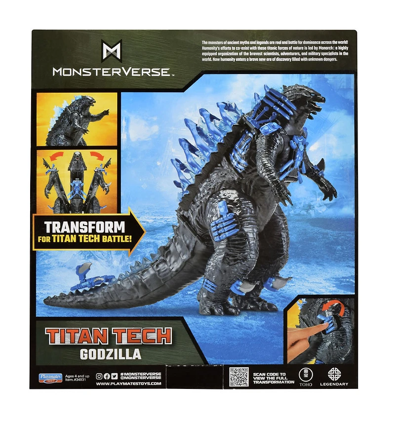 Monsterverse: Figurine Godzilla Transformable Titan Tech 8"