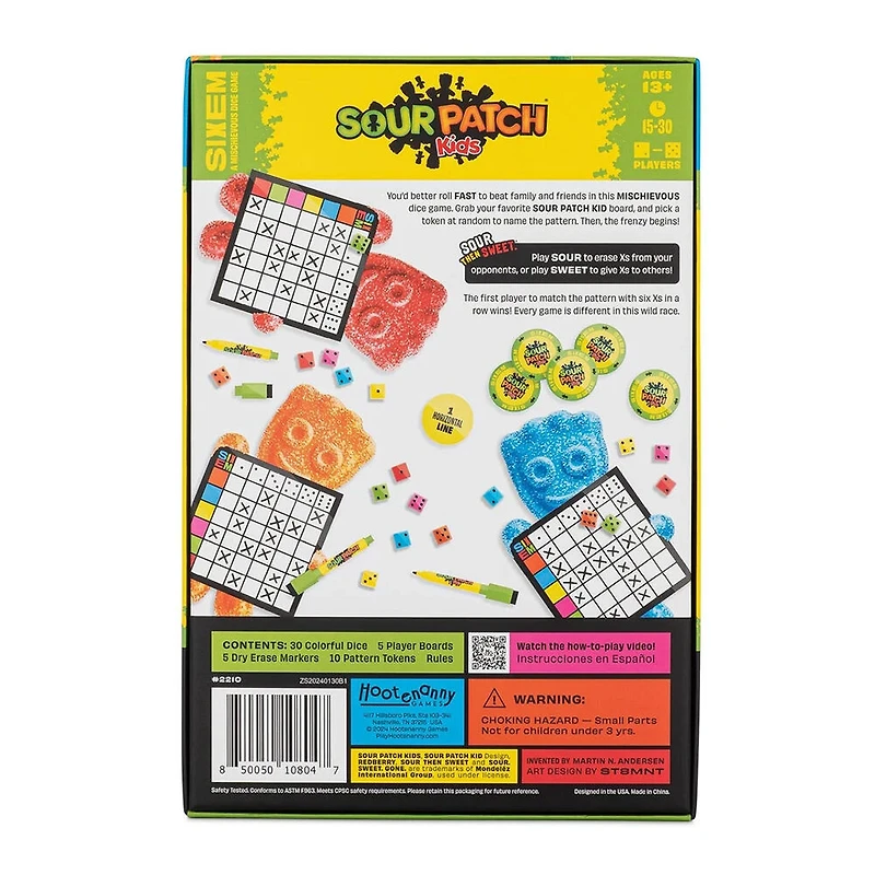 Hootenanny Games - Sixem - Sour Patch Kids - Anglais