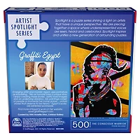 Puzzle 500 pièces, Graffiti Egypt, The Conscious Warrior, par Spin Master Puzzles - Édition anglaise