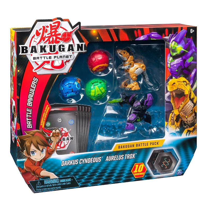 Bakugan, Battle Pack 5 personnages, Darkus Cyndeous et Aurelus Trox