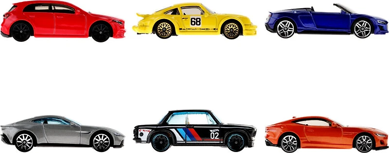 Hot Wheels Assortiment Coffrets de 6 véhicules européens