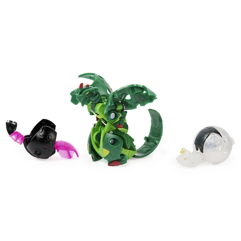 Bakugan Evolutions, Coffret Platinum Power Up Dragonoid avec Nano Scorcher et Siphon