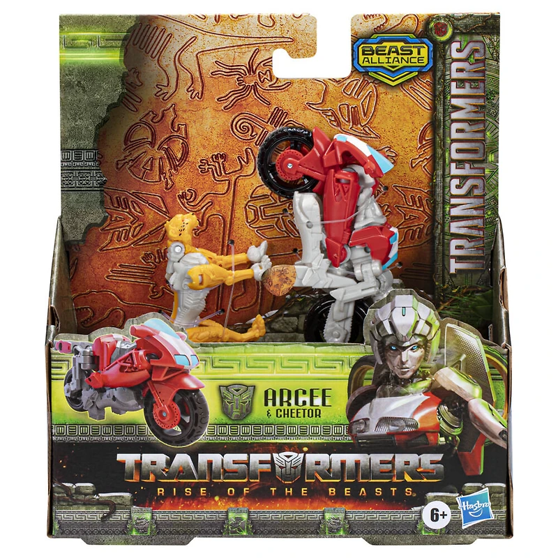 Transformers: Rise of the Beasts, pack de 2 figurines Beast Alliance Beast Weaponizers Arcee, 12,5 cm