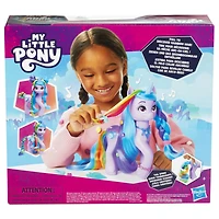 My Little Pony : Raconte ton histoire Styles arc-en-ciel Izzy Moonbow, figurine de licorn - Édition anglaise