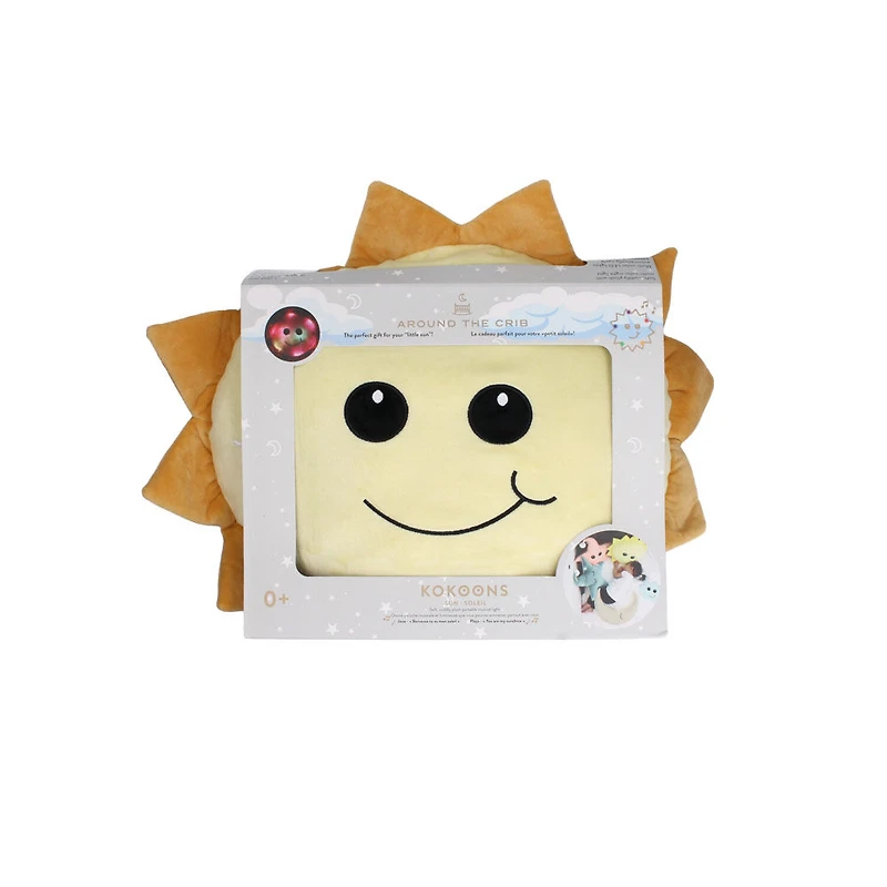 Kokoons Soleil en Peluche Lumière and Mélodie Jaune Pâle/Ambre Or de Around The Crib